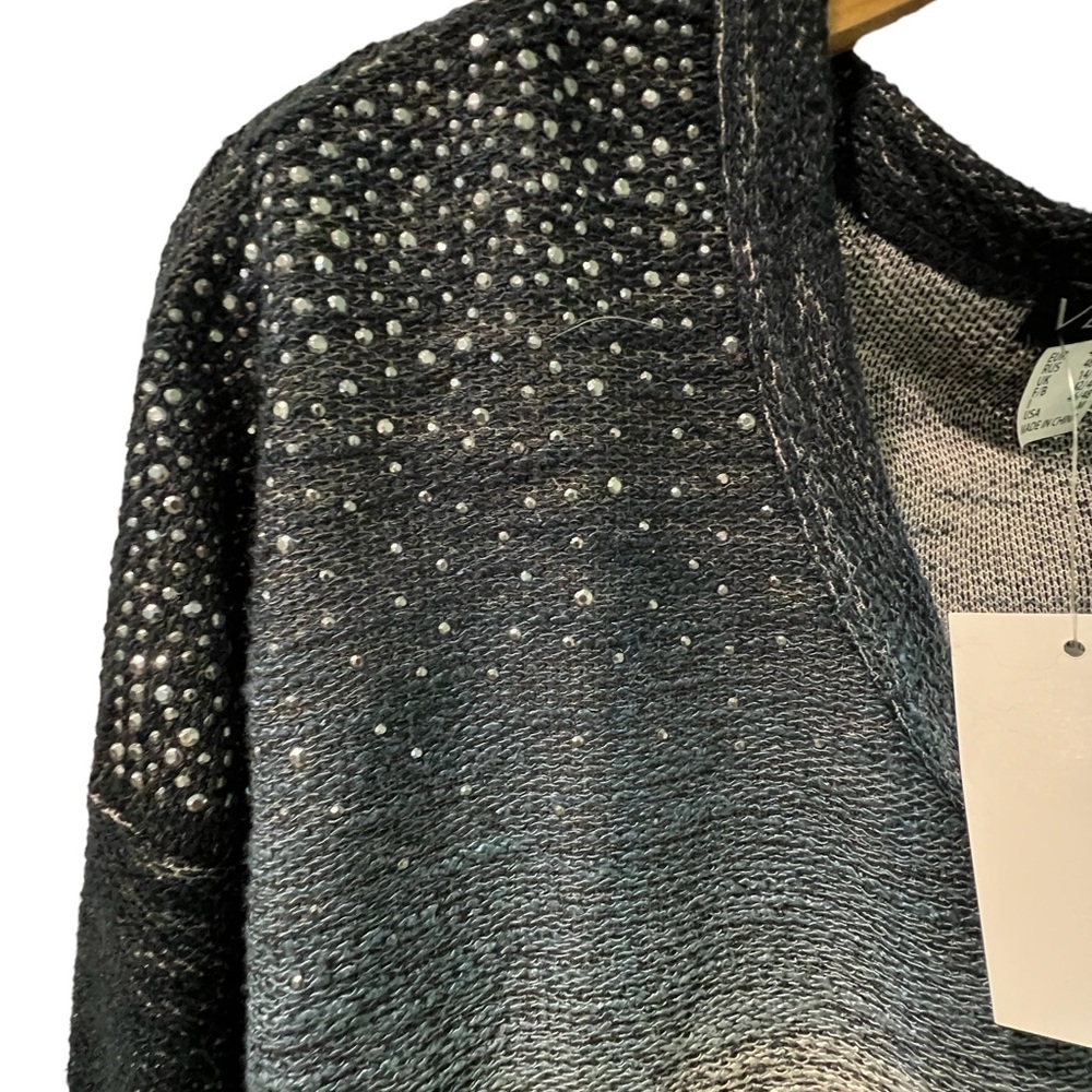 Ombré Top with Silver Embellishments size M - Picture 4 of 5